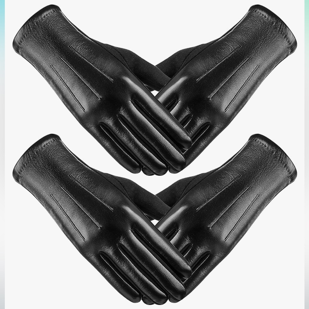Women Winter Leather Gloves